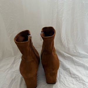 Marc Fisher booties. Side zipper. Chestnut color. Size 10